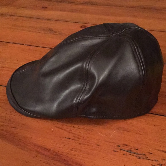 🎉HP 🎁 Newsboy Hat Faux Leather - Picture 4 of 5
